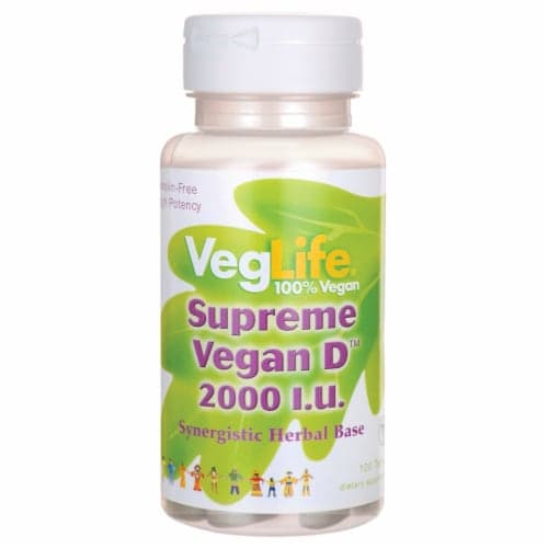 Veglife Supreme Vegan D 2,000 Iu 100 Tabs