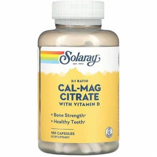 Solaray  Cal-Mag Citrate 2:1 With 1000 Iu D