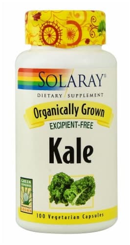 Solaray Organically Grown Kale Vegetarian Capsules