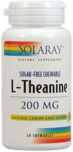 Solaray L-Theanine Sugar-Free Lemon Lime Chewables