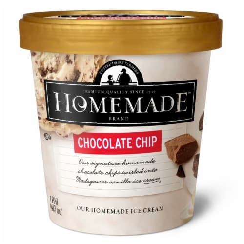 Homemade Brand Chocolate Chip Ice Cream Tub