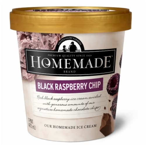 Homemade Brand Black Raspberry Chip Ice Cream