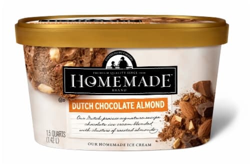 Homemade Brand Dutch Almond Chocolate Ice Cream Tub