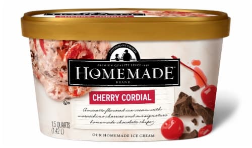 Homemade Brand Cherry Cordial Ice Cream Tub