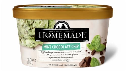 Homemade Brand Mint Chocolate Chip Ice Cream Tub