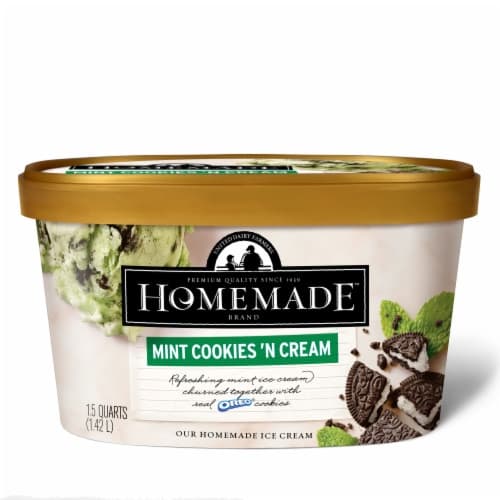 Homemade Brand Mint Cookies N Cream Ice Cream Tub