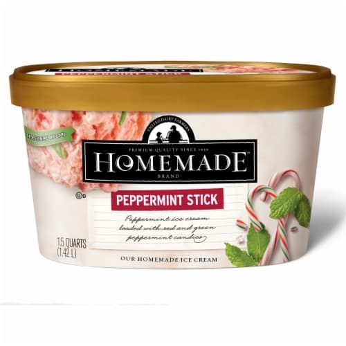 Homemade Brand Peppermint Stick Ice Cream Tub