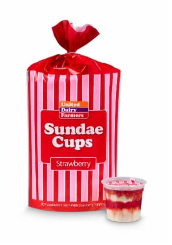 United Dairy Farmers Strawberry Sundae