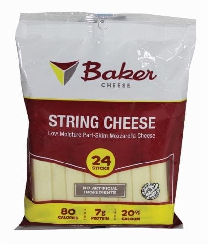 Baker Part Skim Mozzarella String Cheese