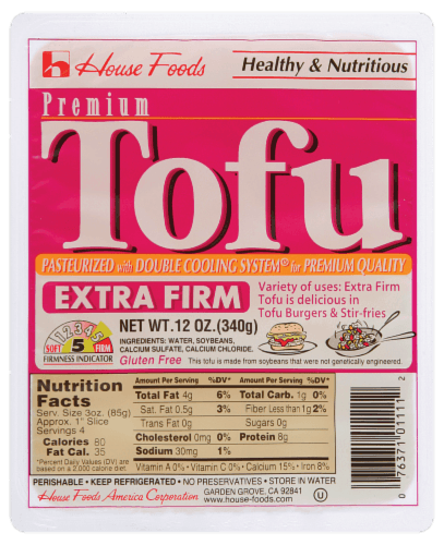 House Foods Tofu, Premium, Extra Firm