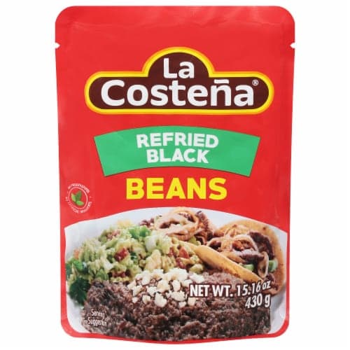 La Costena Refried Black Beans