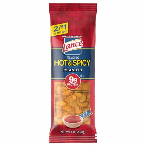 Lance Hot & Spicy Flavored Peanuts