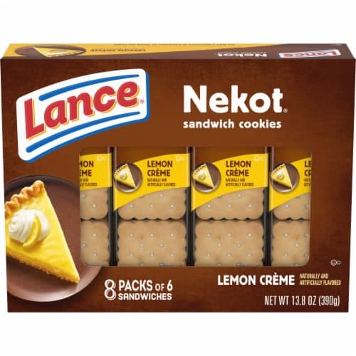 Lance Sandwich Cookies Nekot Lemon Creme