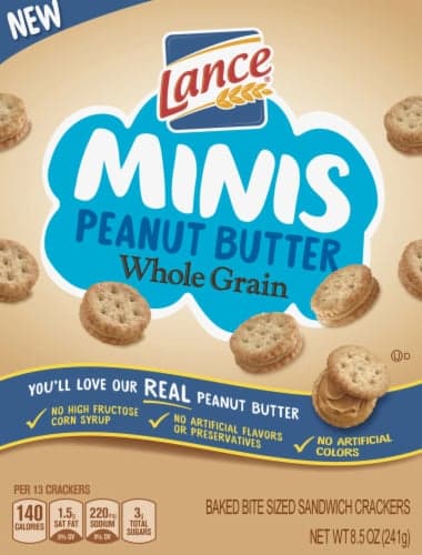 Lance Minis Peanut Butter Whole Grain Sandwich Crackers