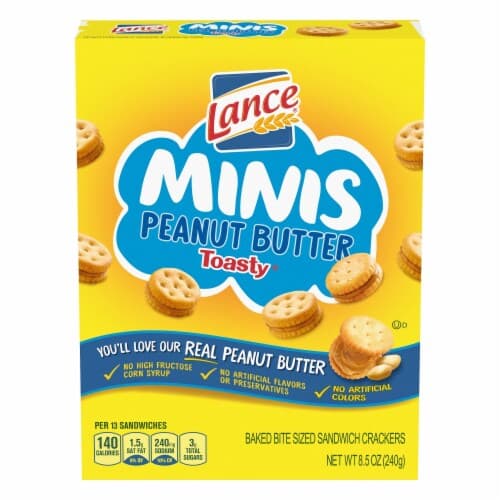 Lance Minis Peanut Butter Toasty Sandwich Crackers