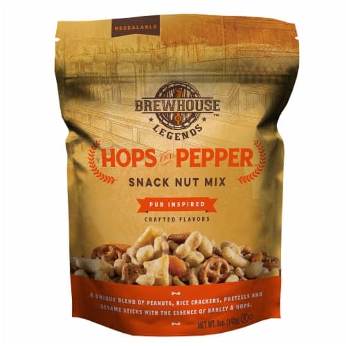 Brewhouse Legends Hops And Pepper Snack Nut Mix