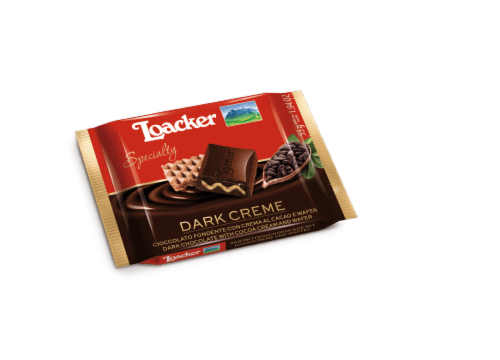 Loacker Dark Creme Chocolate Filling Crispy Wafer Bar