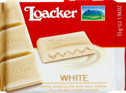 Loacker White Chocolate Filling Crispy Wafer Bar