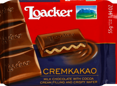 Loacker Cremkakao Filling Crispy Wafer Bar