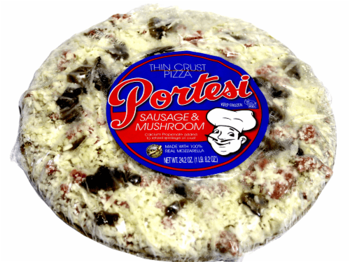 Portesi Sausage & Mushroom Thin Crust Pizza