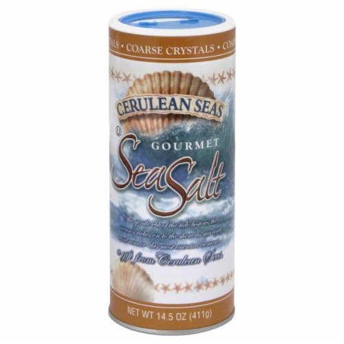 Cerulean Seas Gourmet Sea Salt, Coarse Crystals