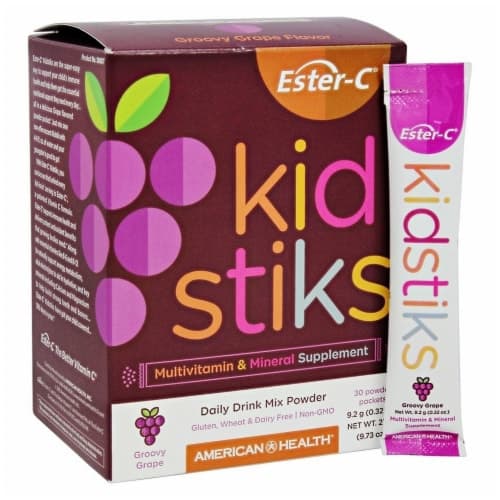 American Health Ester C Kid Stiks Grape
