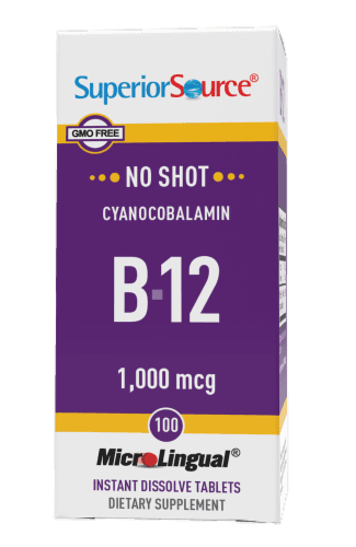 Superior Source No Shot B-12 Cyanocobalamin Instant Dissolve