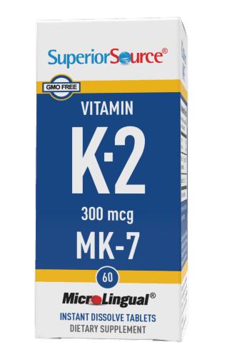 Superior Source Vitamin K-2 Mk-7 Instant Dissolve Tablets 300Mcg