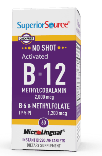 Superior Source No Shot B-12 With B-6 & Methylfolate Dissolving