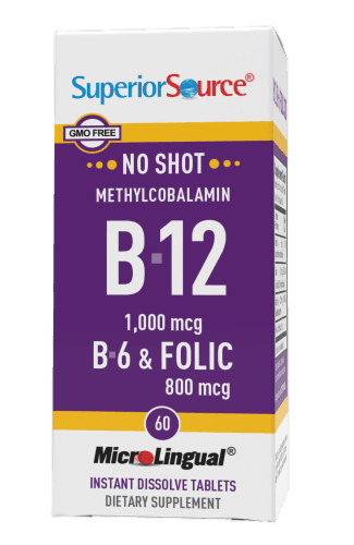 Superior Source No Shot B-12 With B6 And Folic Acid Dissolving