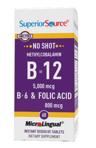 Superior Source No Shot B-12 With B-6 & Folic Acid Dissolving
