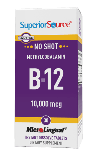 Superior Source No Shot Methylcobalamin B-12 Dissolving Tablets 10000Mcg