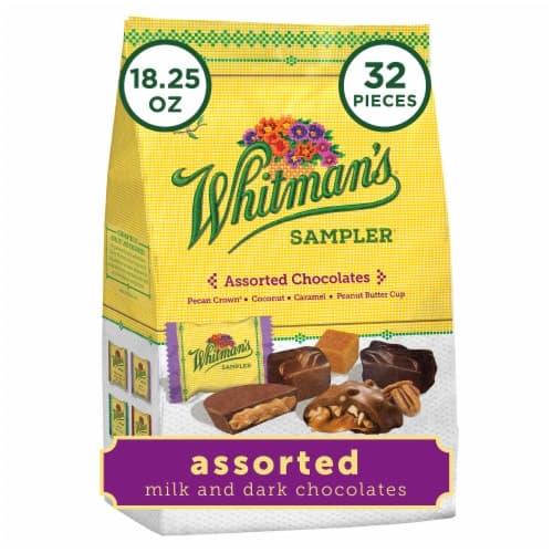 Whitman'S Sampler Assorted Milk & Dark Chocolate Candy Bag
