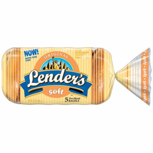 Lender'S Original Soft Pre Sliced Bagels Bag