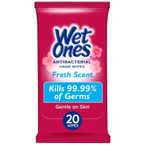 Wet Ones Antibacterial Hand Wipes Fresh Scent