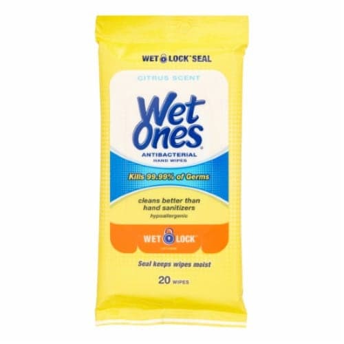 Wet Ones Antibacterial Tropical Splash Hand Wipes