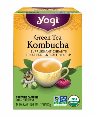 Yogi Green Tea Kombucha Herbal Supplement