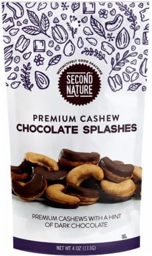 Second Nature Premium Cashew Chocolate Splashes