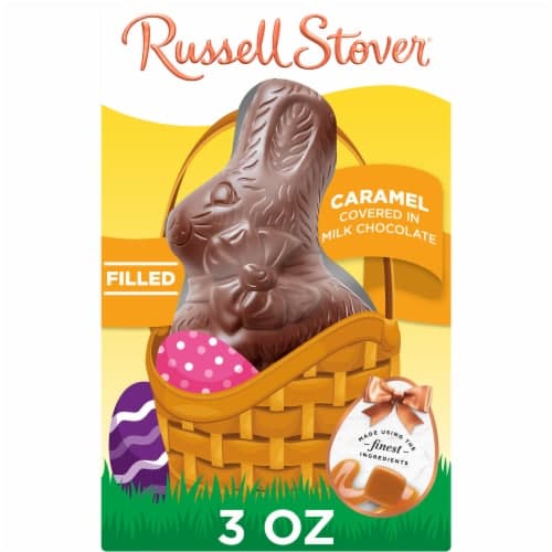 Russell Stover Easter Caramel Milk Chocolate Easter Bunny