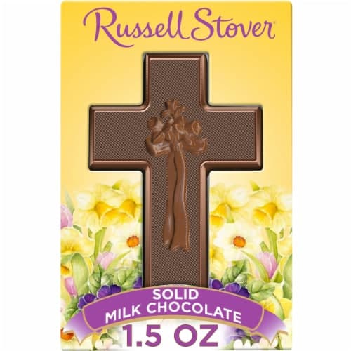 Russell Stover Easter Solid Milk Chocolate Easter Cross