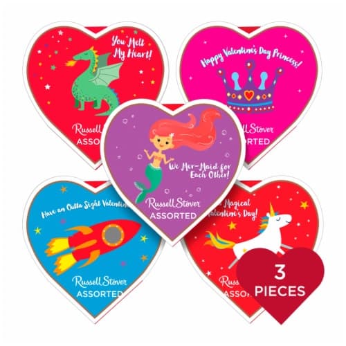 Russell Stover Valentine'S Day Magical Heart Assorted Milk & Dark Chocolate Gift