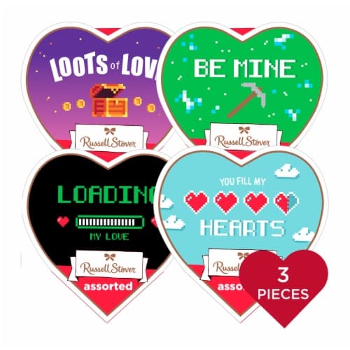 Russell Stover Valentine'S Day Video Gamer Heart Assorted Milk & Dark Chocolate Gift