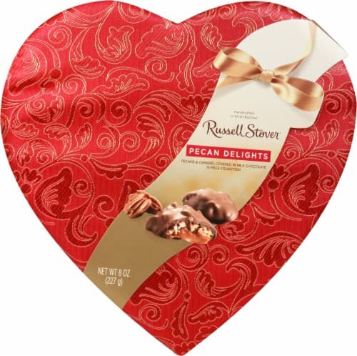 Russell Stover Valentine'S Pecan Delight Milk Chocolate Satin Heart (Where Available