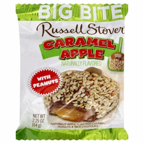 Russell Stover Big Bite Caramel Apple, With Peanuts