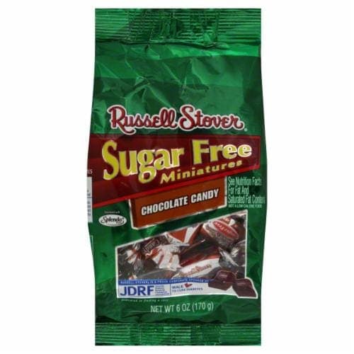 Russell Stover Miniatures, Sugar Free, Solid Chocolate Candy