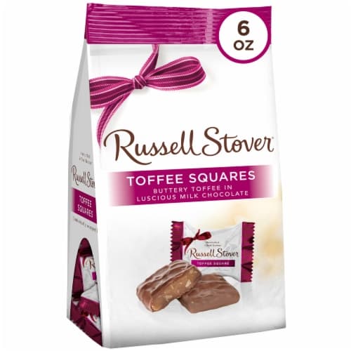 Russell Stover Milk Chocolate Toffee Squares Bag