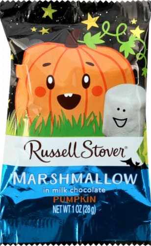 Russell Stover Pumpkin, Marshmallow In Milk Chocolate