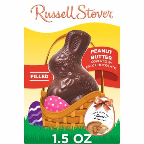 Russell Stover Easter Peanut Butter Milk Chocolate Easter Bunny