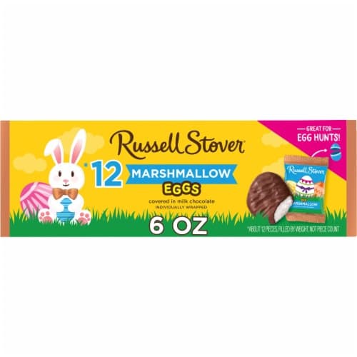 Russell Stover Easter Marshmallow Milk Chocolate Easter Egg Crate