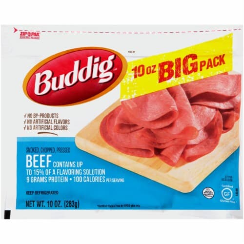 Buddig Beef, Smoked/Chopped/Pressed, Big